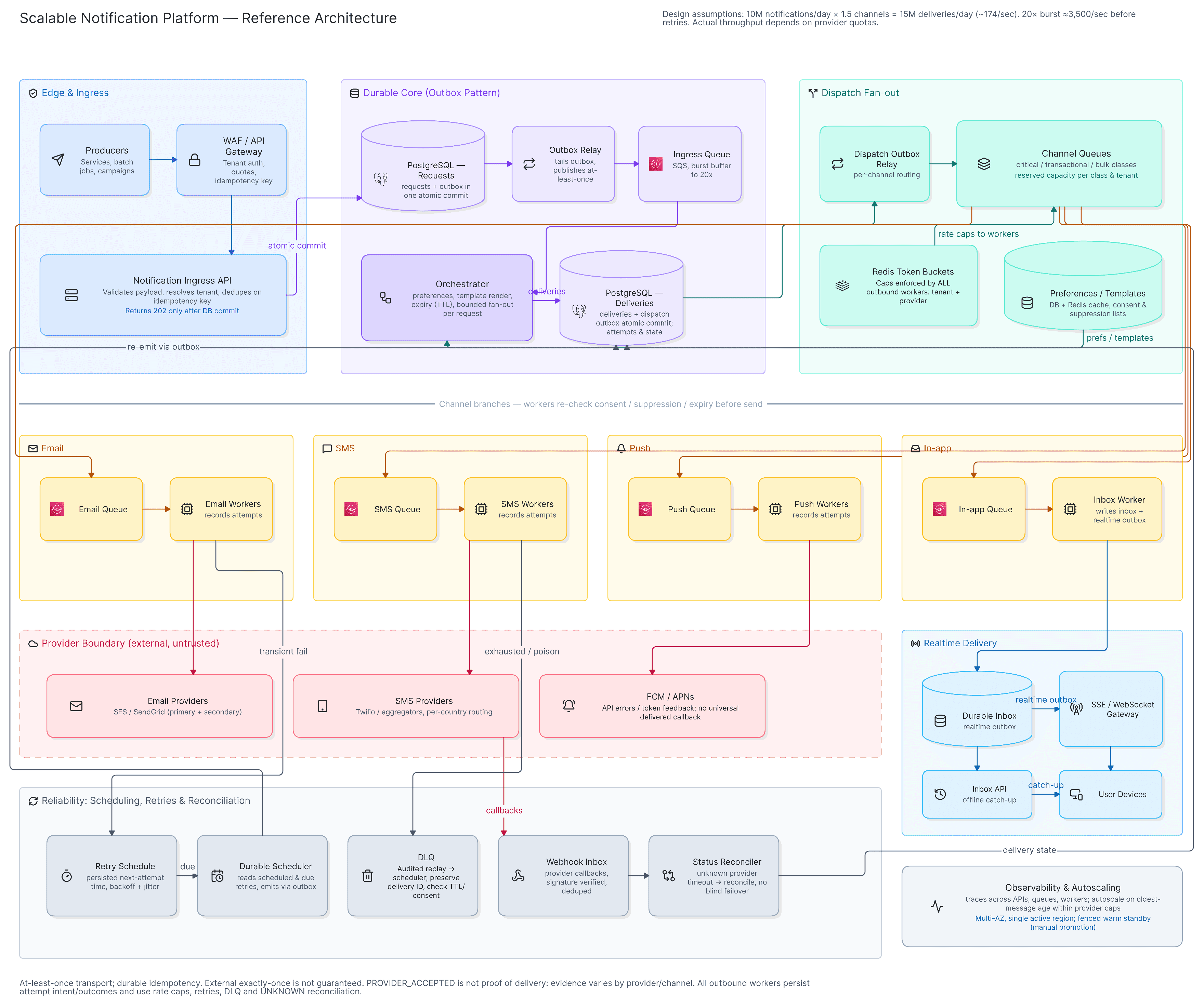 Scalable Notification System — Architecture & Engineering Design
