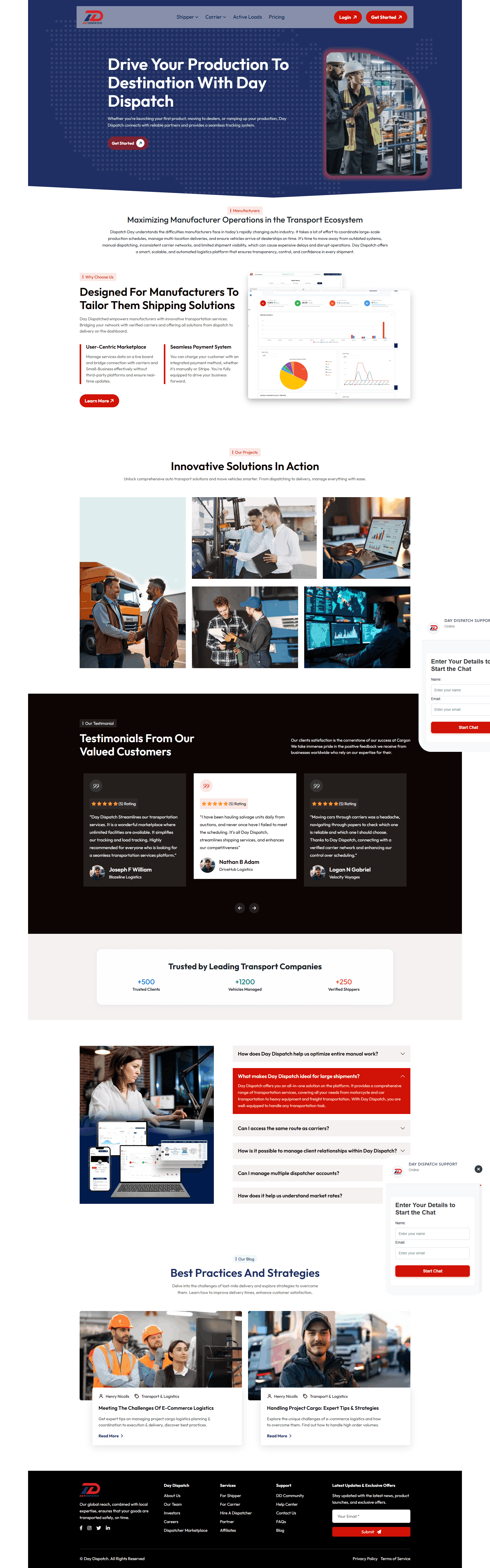 Screenshot 4 for Day Dispatch | Logistics Project