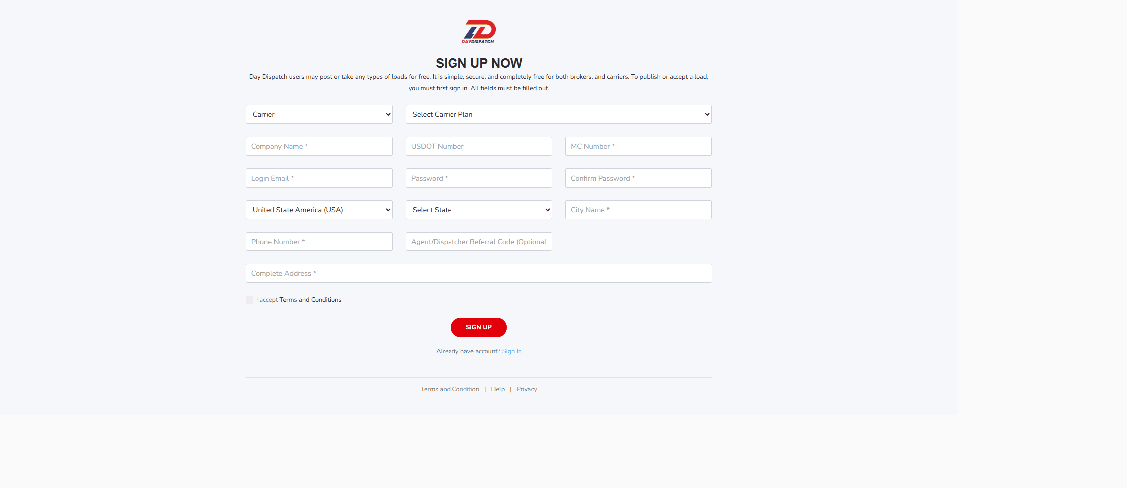 Screenshot 3 for Day Dispatch | Logistics Project